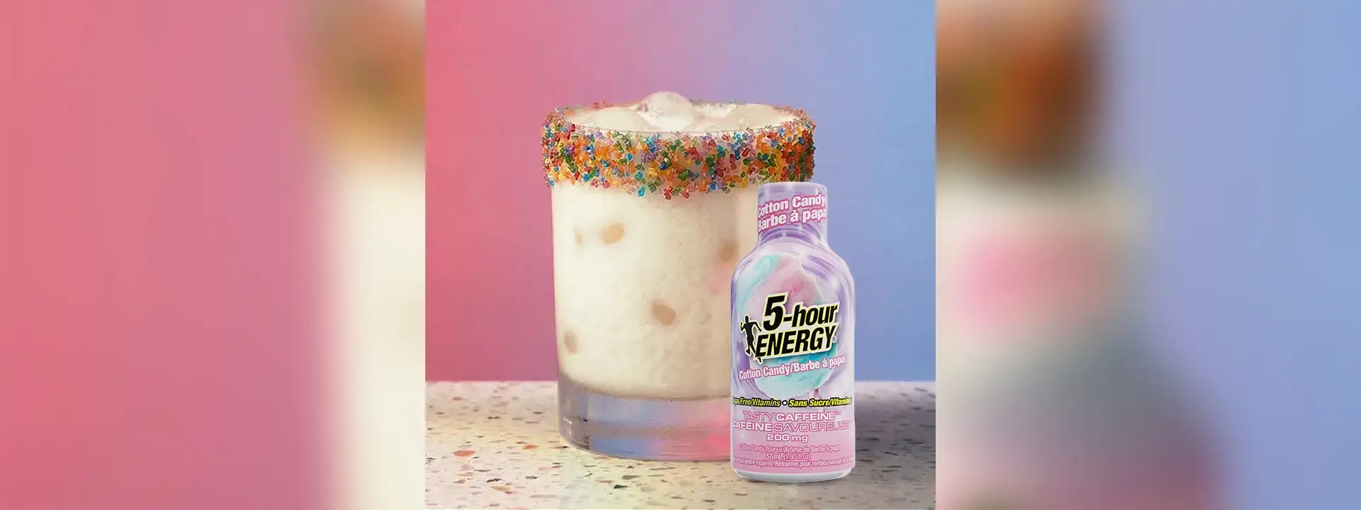 Cotton Candy Horchata Mocktail Recipe